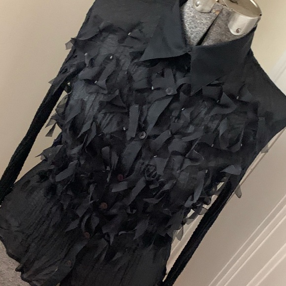 Women’s black shirt by Anne Giorgio size M - Picture 1 of 5